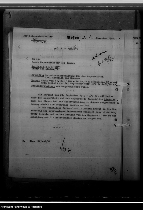 Obraz 13 z jednostki "Reisekosten Riemrich, Abordnung H. Schwarmann"