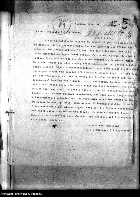 Obraz 20 z jednostki "Sprawy szczegółowo-administracyjne Sztuczne nawozy azotowe"