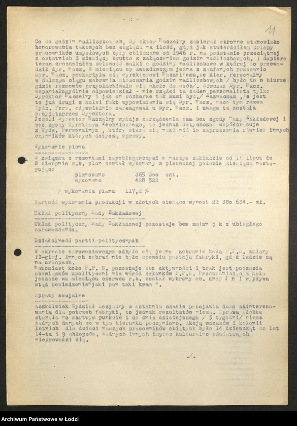 Obraz 12 z jednostki "Przemysł Metalowy - sprawozdania kierowników personalnych"