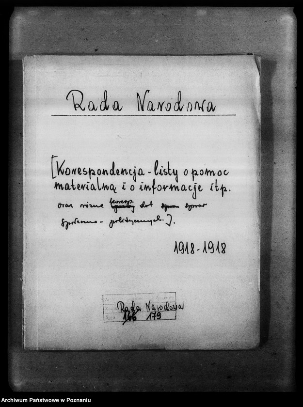 Obraz 4 z jednostki "Korespondencja różna w sprawie pomocy materialnej i prawnej i inna dotycząca spraw społeczno - politycznych."