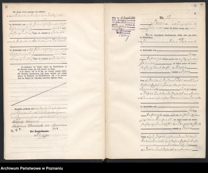 Obraz 12 z jednostki "Księga małżeństw"