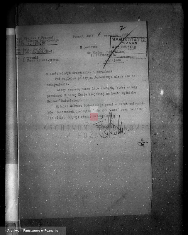 Obraz 11 z jednostki "Zatwierdzenie zakładu przemysłowego /drukarni "Concordia"/ w Poznaniu"