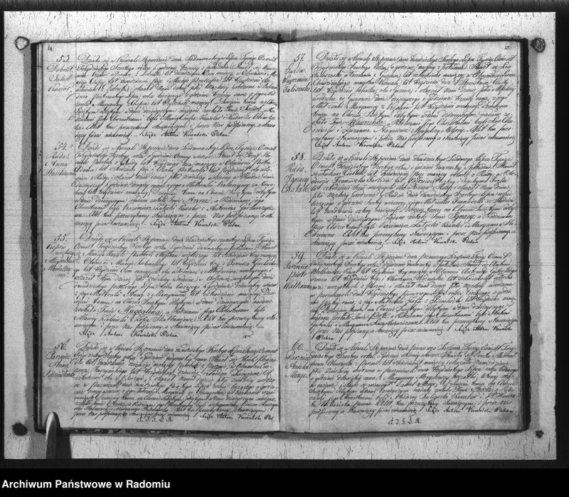 Obraz 10 z jednostki "Dupplikat Aktów Religiyno- Cywilnych Urodzenia, Zaślubienia i Zeyścia parafii Kowali Stępociny Roku 1836"