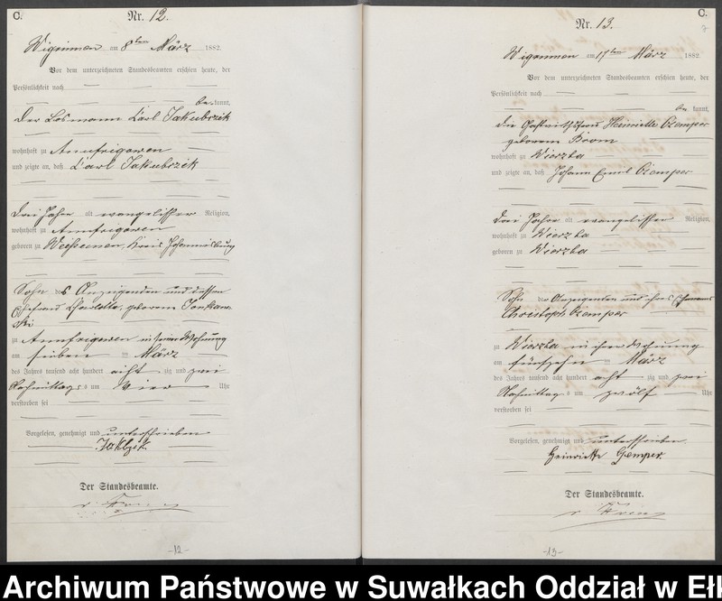 image.from.unit.number "[Sterbe-Haupt-Register des Königlich Preussischen Standes-Amtes Guszianka Kreis Sensburg]"