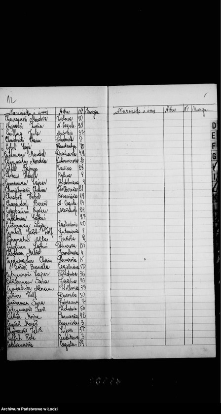 Obraz 12 z jednostki "Mieszkańcy m. Łodzi zapisani w "Kimche""