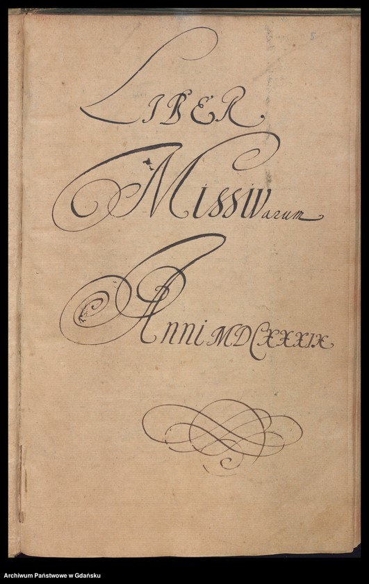 image.from.unit.number "Liber Missivarum Anni MDCXXXIX"