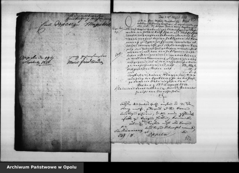 Obraz 12 z jednostki "Acta specialia betreffend die Bezahlung der Criminal - Untersuchungs Kosten in Sachen c/a [contra] Israel Wolf Cohn und Moses Friedlander 1826 Vol. I"