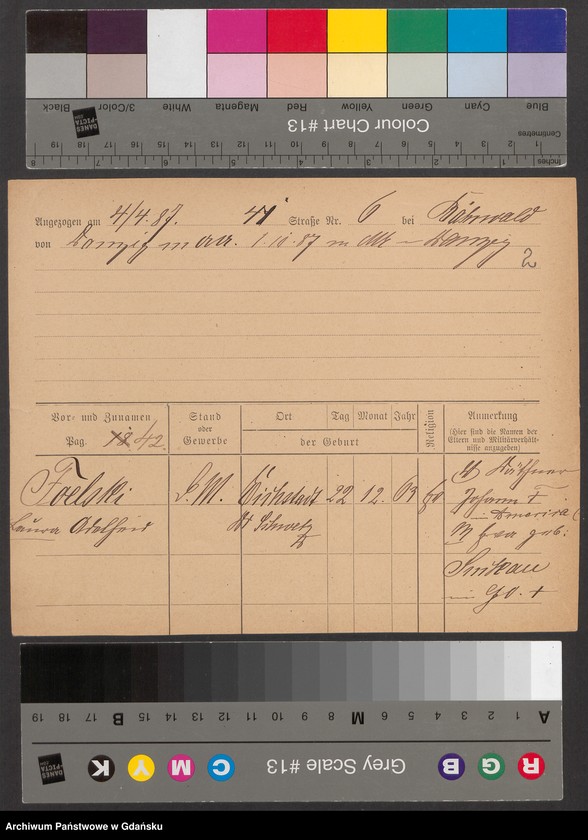 image.from.unit.number "Karty meldunkowe: Foelski - Fork"