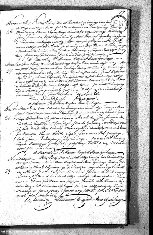 image.from.unit.number "Akta Umarłych Gminy Mirosławskiey na Rok 1822"