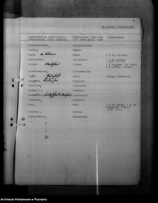 Obraz 8 z jednostki "Ortsnamenänderung Kreis Kolmar - Chodzież"