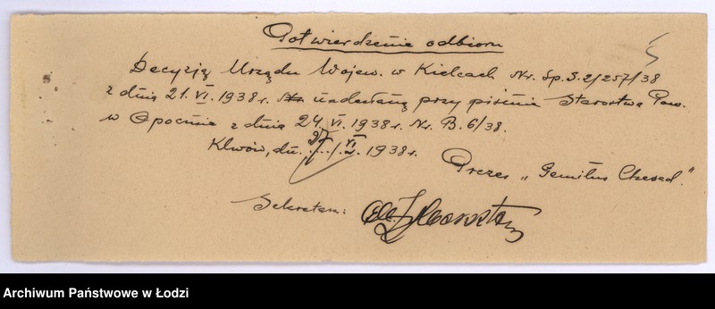 Obraz 8 z jednostki "Stowarzyszenie Dobroczynne p.n. "Gemiłus Chesed" w Klwowie p. opoczyński"