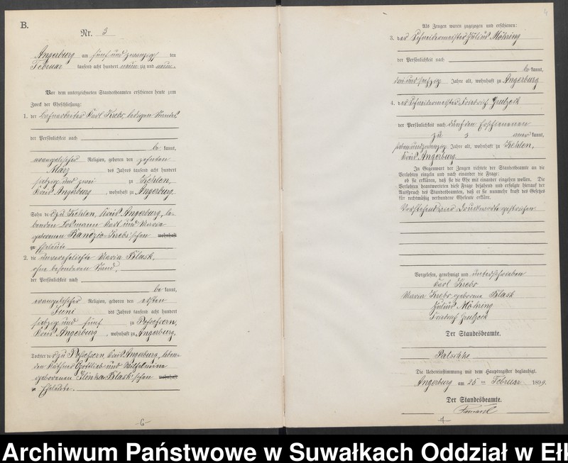 image.from.unit.number "Heiraths-Neben-Register des Preussischen Standes-Amtes Angerburg Kreis Angerburg"