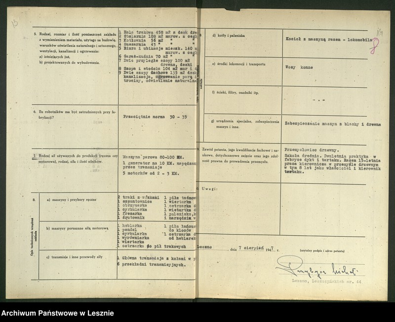 Obraz 11 z jednostki "[Tartak - Michał Przybysz - rejestracja]"