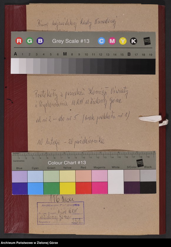 image.from.unit.number "Protokóły z posiedzeń Komisji Oświaty i Wychowania Wojewódzkiej Rady Narodowej w Zielonej Górze; Nr 2 - 5 "