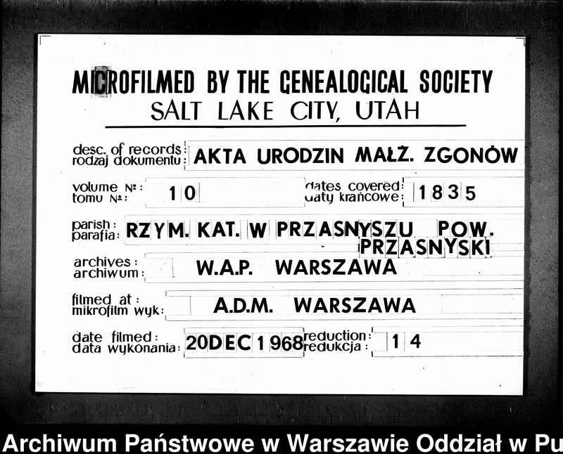 image.from.unit.number "Akta urodzeń, małżeństw, zgonów"