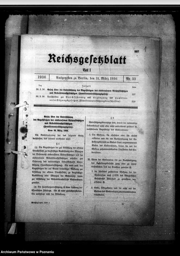 Obraz 5 z jednostki "Gesetz vom 30. 3. 36. mit Durchführungsverordnungen und Ausführungserlassen"