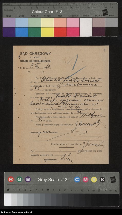 image.from.unit.number "Judka Dimant – drobna sprzedaż towarów bawełnianych"