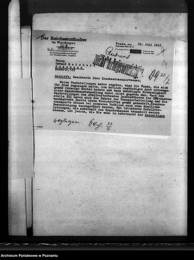 Obraz 18 z jednostki "Krankentransporte"