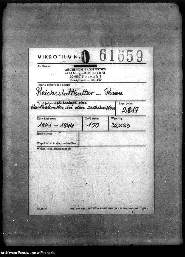 Obraz 2 z jednostki "Wirtschaft des Warthelandes in den Zeitschriften"