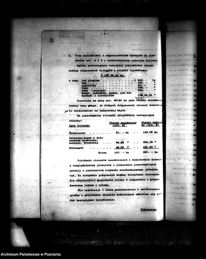 Obraz 6 z jednostki "Majątek Osieczna powiatu leszczyńskiego wyłączenie z art. 4/5 ustawy o reformie rolnej Henryk Heydebrand"