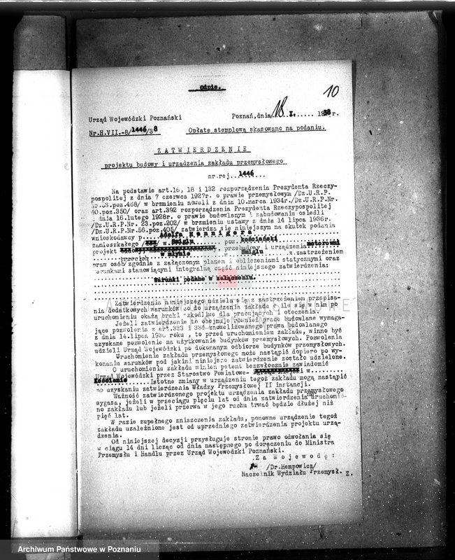 Obraz 14 z jednostki "/Przebudowa młyna A. Hennigera w Śmiglu, pow. kościański/"