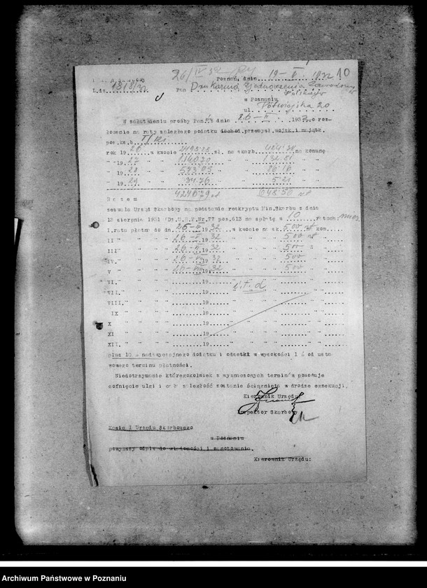 Obraz 14 z jednostki "Korespondencja z Urzędem Skarbowym"