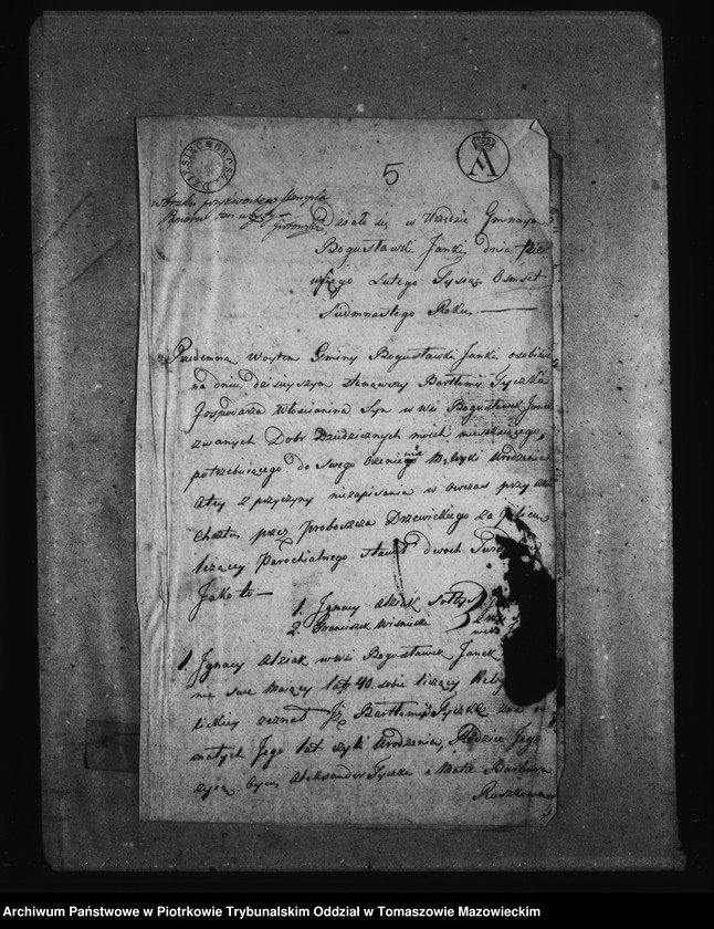 Obraz 9 z jednostki "[Dowody do akt małżeństw]"