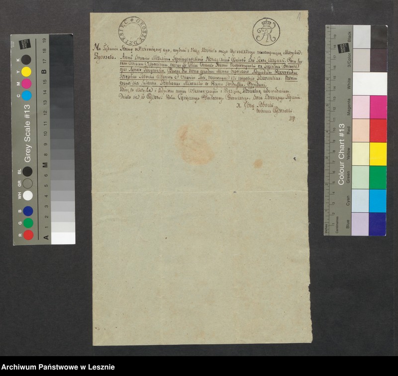 Obraz 2 z jednostki "Proboszcz Józef Sobocki potwierdza wydanie metryki z ksiąg Janowi Przepierzyńskiemu"