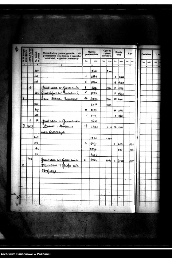 Obraz 10 z jednostki "Rejestr pomiarowy gminy Goszczanów powiat turecki"