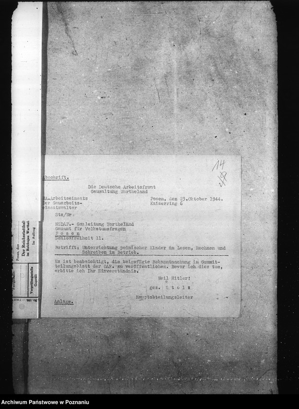 Obraz 18 z jednostki "Nauka szkolna dla dzieci polskich"