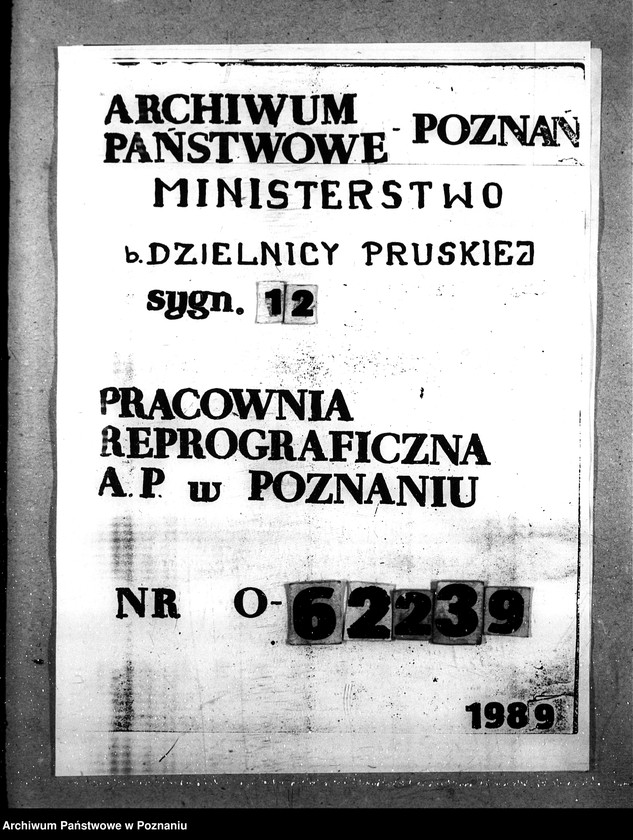 Obraz 1 z jednostki "Sprawy ogólno - administracyjne Szkoły Rolnicze"
