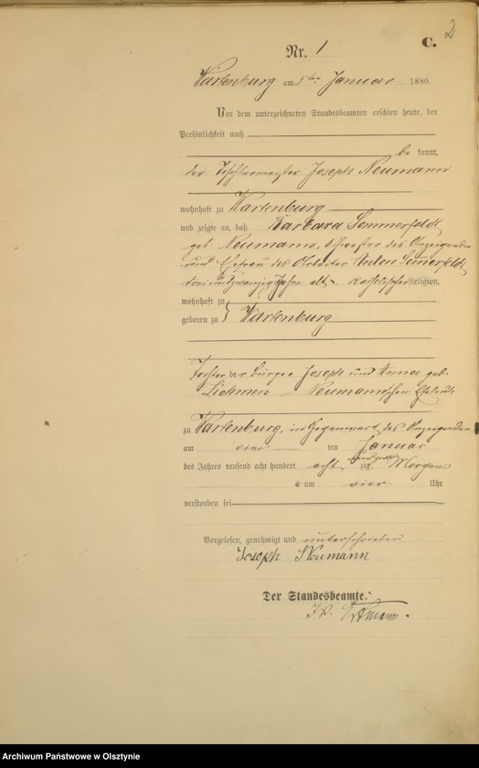 image.from.unit.number "Sterbe-Haupt-Register Nr 1 - 190"