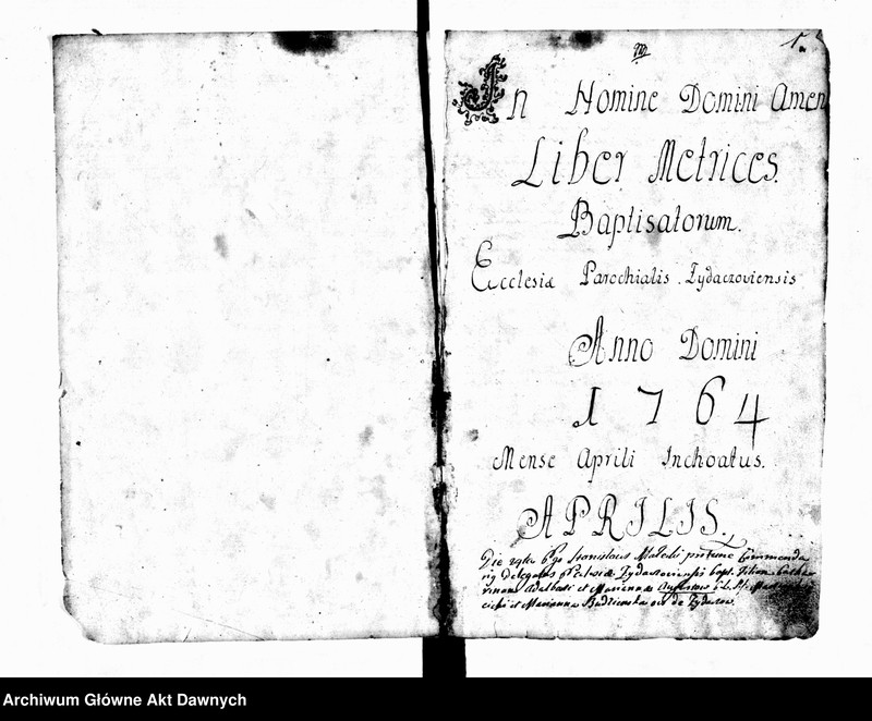 image.from.unit.number "Parafia: Żydaczów. Dekanat: Stryj. Księga metrykalna chrztów dla całej parafii."