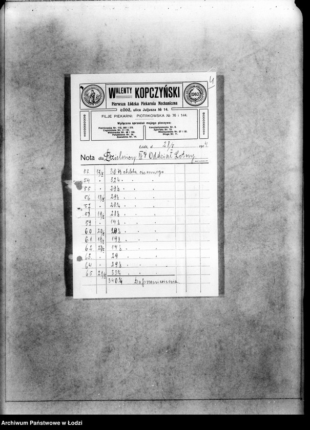 Obraz 7 z jednostki "Raporty kasowe Milicji Obywatelskiej dzielnica II"