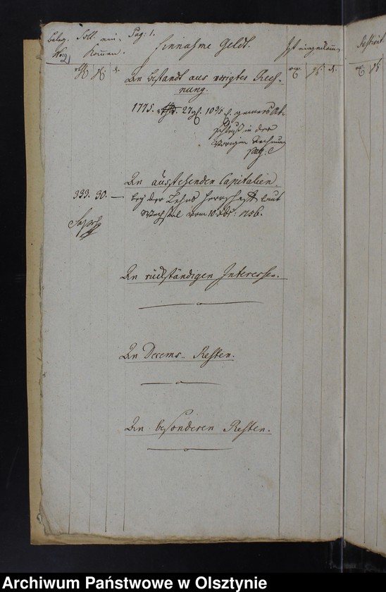 image.from.unit.number "Jahr Kirchen Rechnung der Silberbachschen Kirchen aller Einnahme und Ausgabe wie auch Bau-Rechnung"
