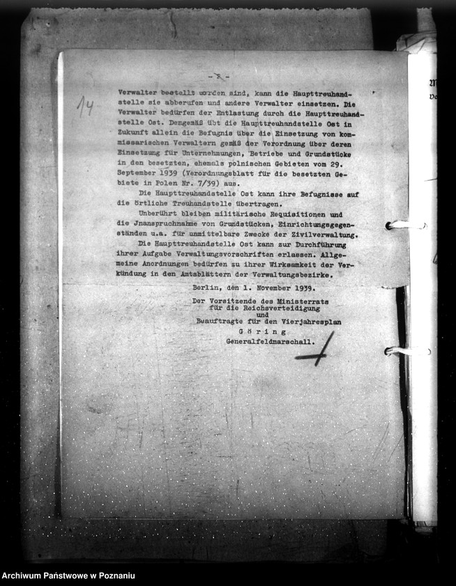 Obraz 19 z jednostki "Verordnungsblatt (Schriftwechsel) des Cheft der Zivilverwaltung"