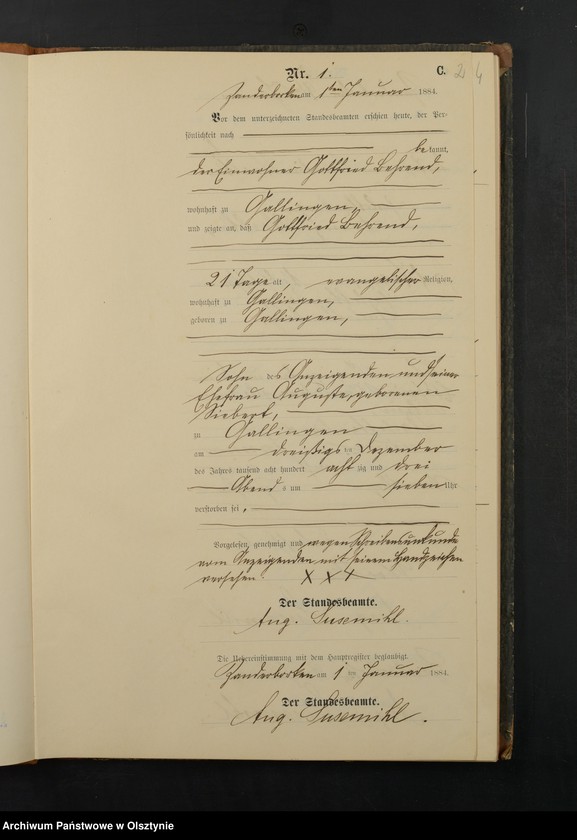 image.from.unit.number "Sterbe-Neben-Register Nr 1 - 66"