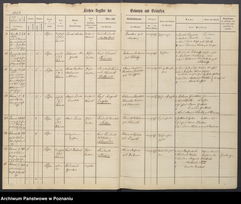 Obraz 5 z jednostki "Verzeichniss der Gebornen und Getauften, Getrauten, Verstorbenen"