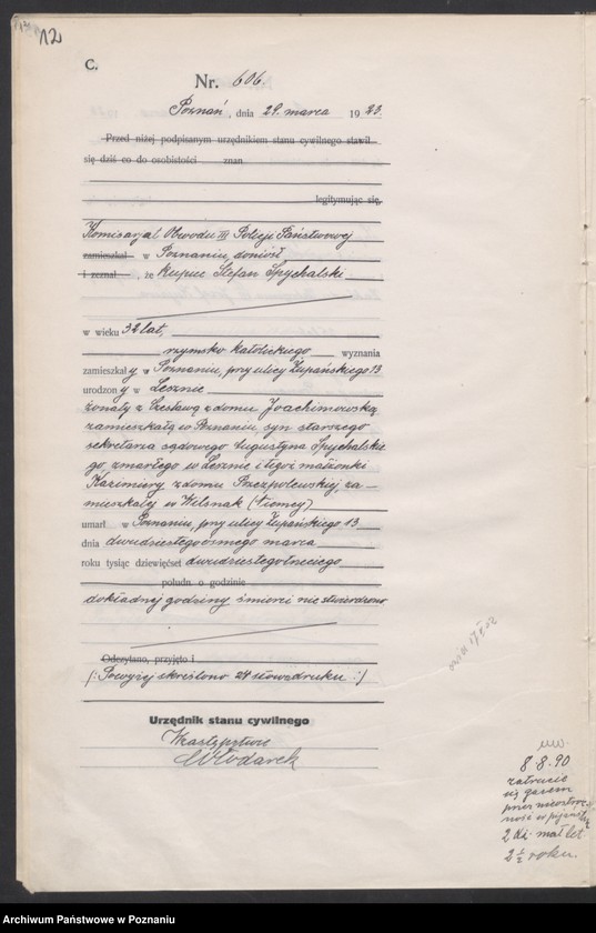 image.from.unit.number "Księga miejscowa zgonów tom II [Rejestr główny zgonów]"