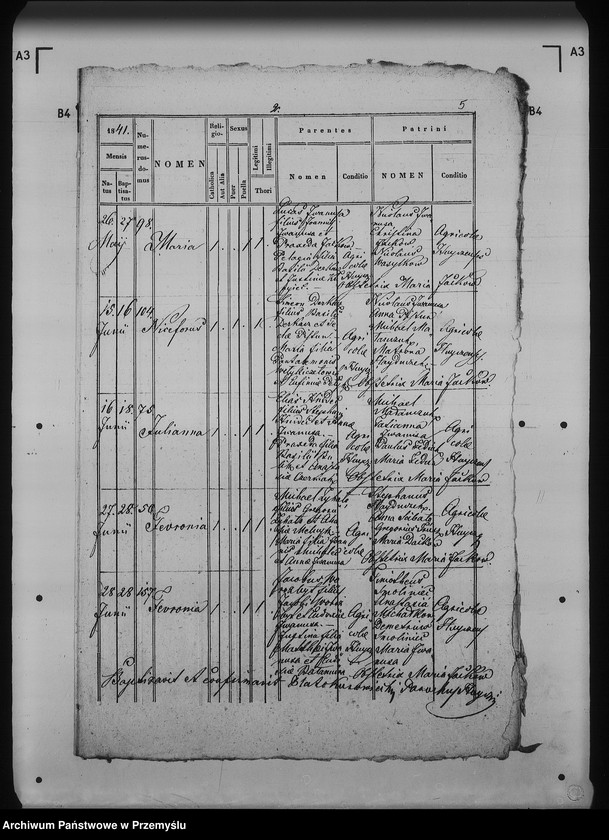 Obraz 9 z jednostki "[Kopie ksiąg metrykalnych parafii Hujcze z filią Zaborze (dekanat Rawa Ruska)]"