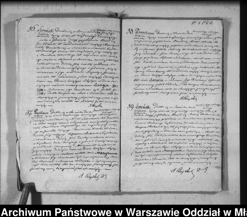 Obraz 16 z jednostki "Akta urodzeń, małżeństw i zgonów"