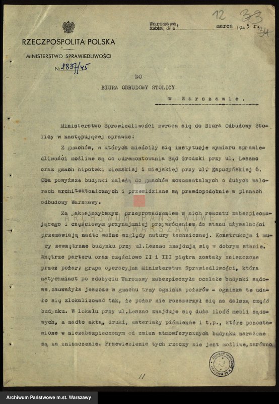 image.from.unit.number "[Komisja do przeniesienia władz centralnych i Komisja Trzech - wnioski o przydział budynków i rozdzielniki]"