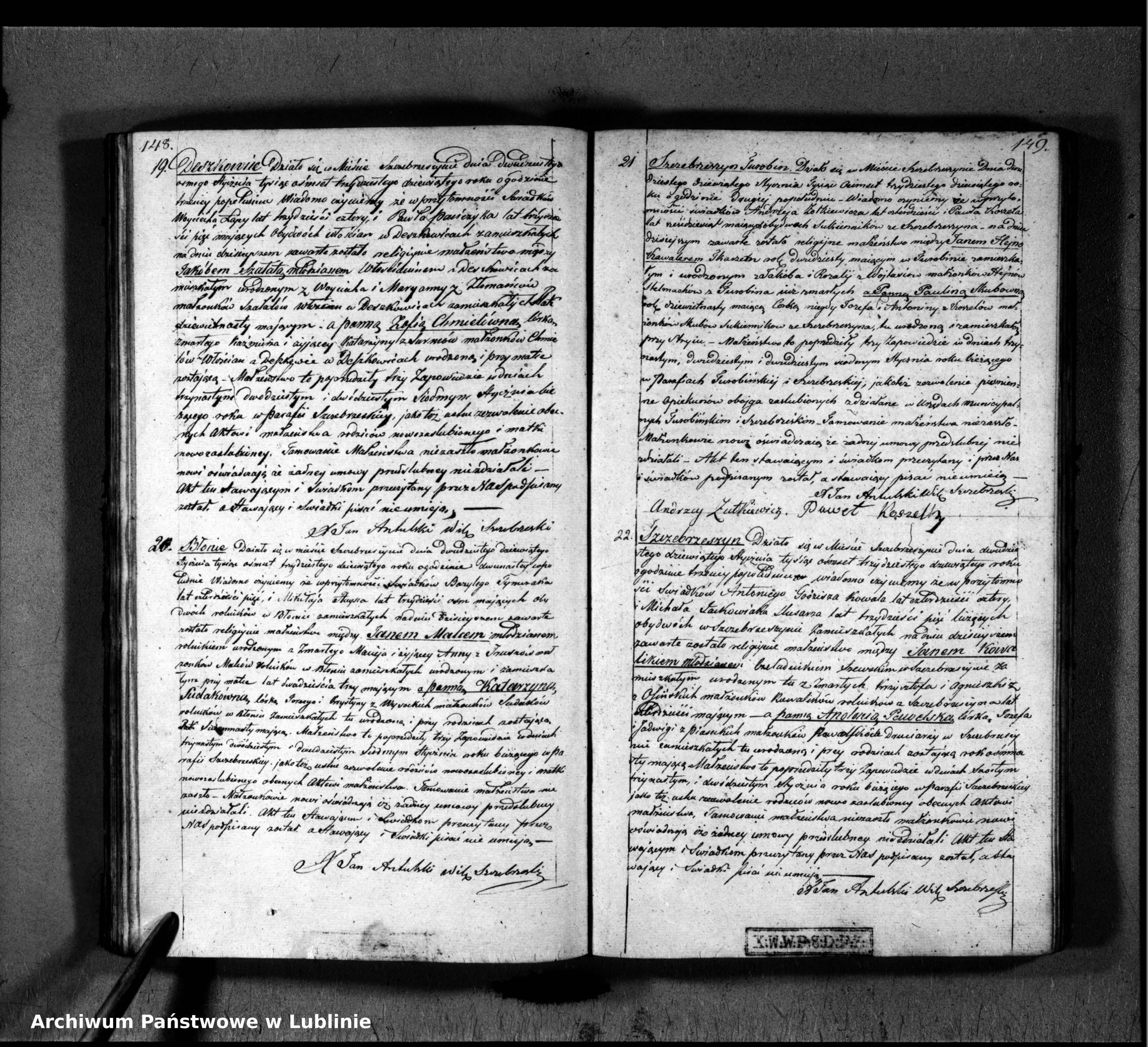 Skan z jednostki: Księga urodzeń, małżeństw i zgonów