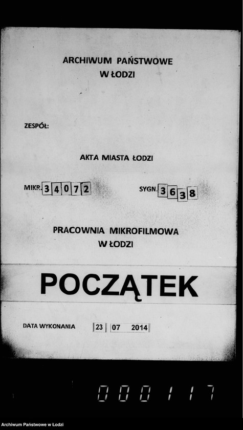 Obraz 1 z jednostki "O postrojke ogrady okolo pravoslavnago kladbišča v gorode Lodzi"