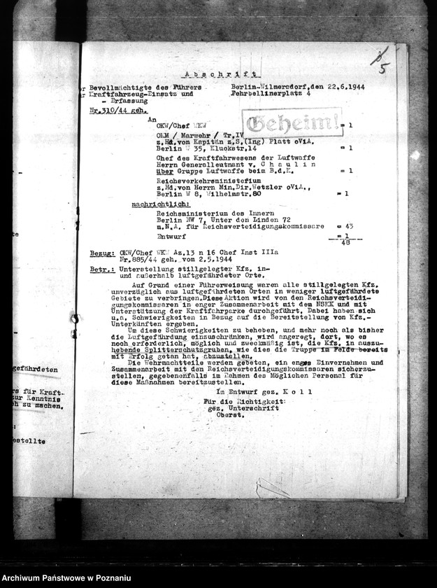 Obraz 9 z jednostki "Kraftfahrzeuge - Kriegswirtschaft"