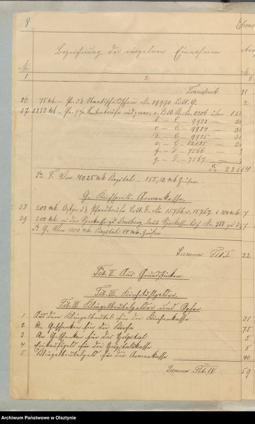 image.from.unit.number "Veranschlag der Kirchenkasse zu Seehesten"