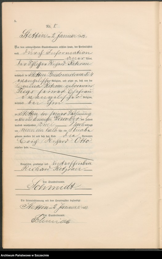 image.from.unit.number "Geburts-Register (Neben-Register) Band I"