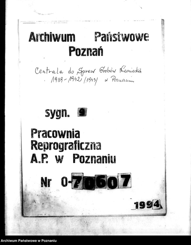 Obraz 1 z jednostki "Anordnungen, Vordrucke etc."