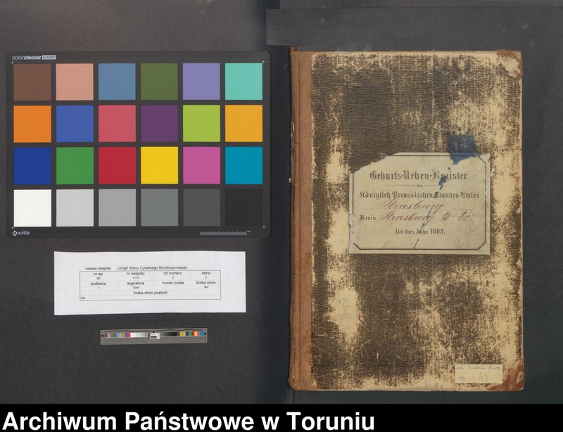 image.from.unit.number "Geburts-Neben-Register Strasburg W/Pr. für das Jahr 1889"