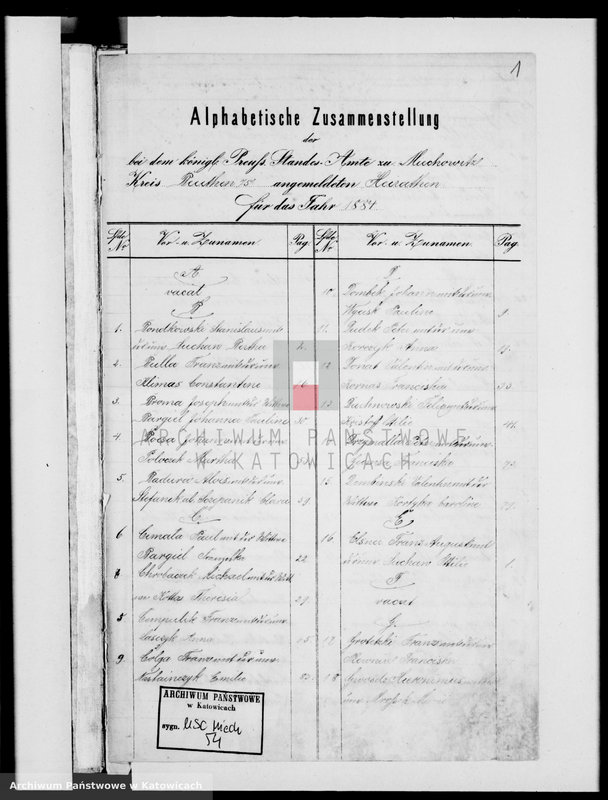 image.from.unit.number "Księga małżeństw za rok 1884 [nr 1 - 97]"